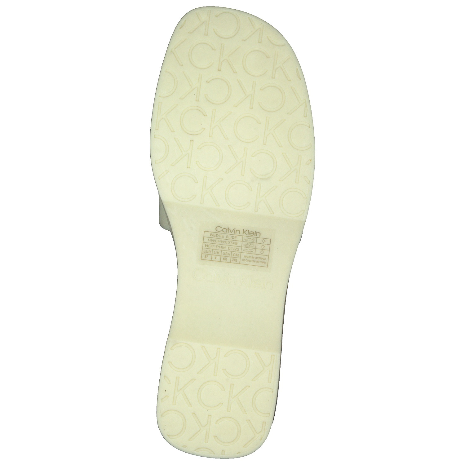 Calvin Klein HW0HW00749, Offene Halbschuhe, Damen, Gelb