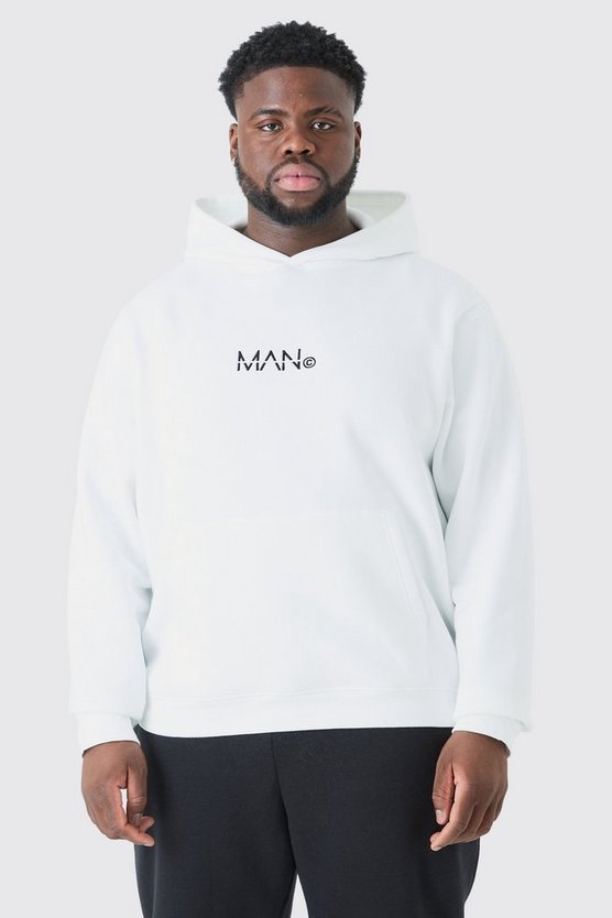 Plus Man Signature Hoodie in Weiß