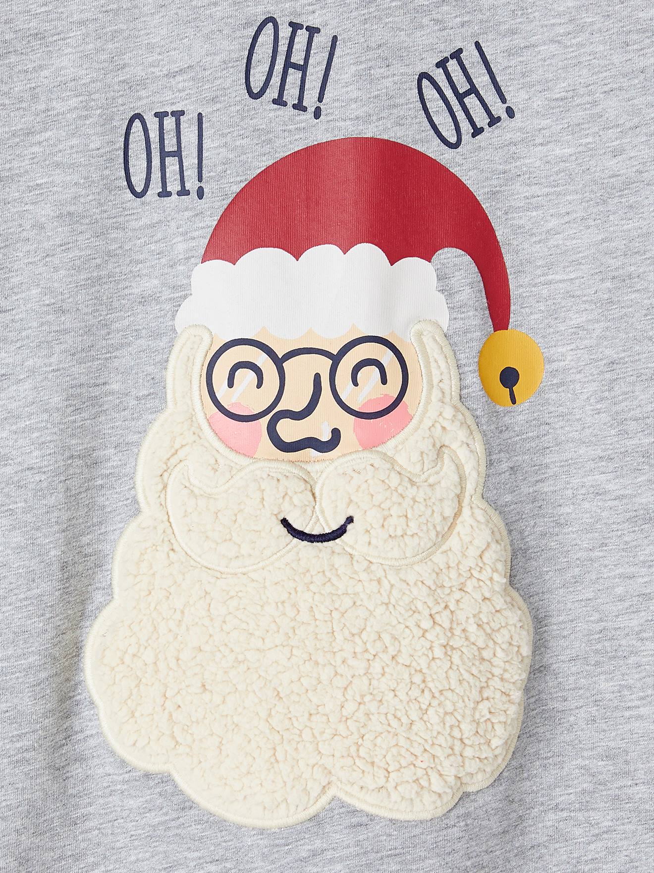 Vertbaudet Jungen Shirt mit Weihnachtsmann - rot