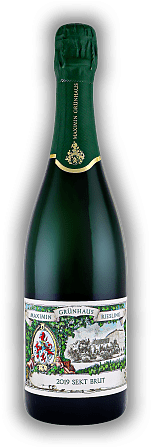 Maximin Grünhaus Riesling Sekt brut 2019 Maximin Grünhaus Riesling Sekt brut 2019 Klassische Flaschengärung und 30 Monate auf der Hefe gereift. Jahrgang 2019 - 0,75	 Liter - Vol 12,5%