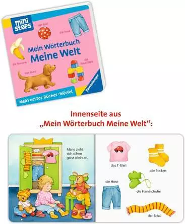 ministeps: Mein erster Bücher-Würfel: Meine ersten Wörter (Bücher-Set)