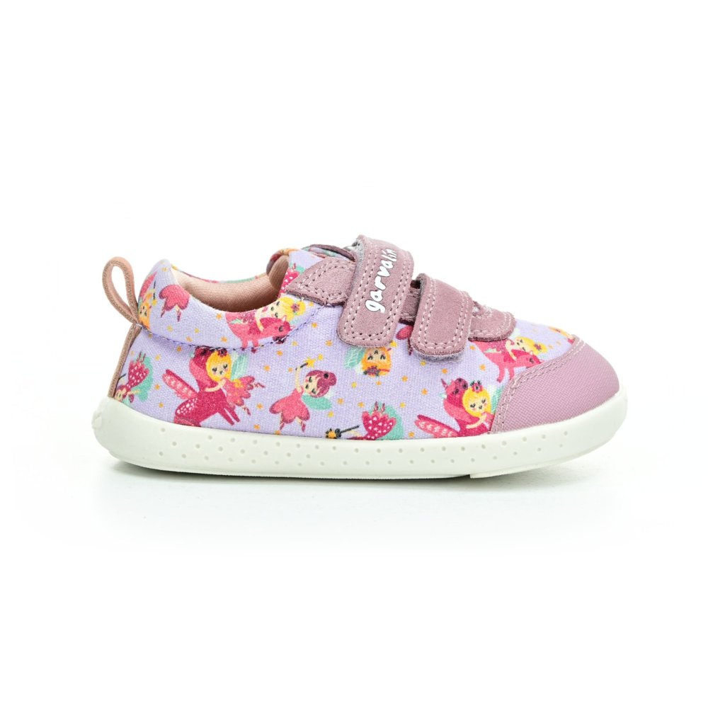 Garvalín Lona Estampada Lila Barfußschuhe
