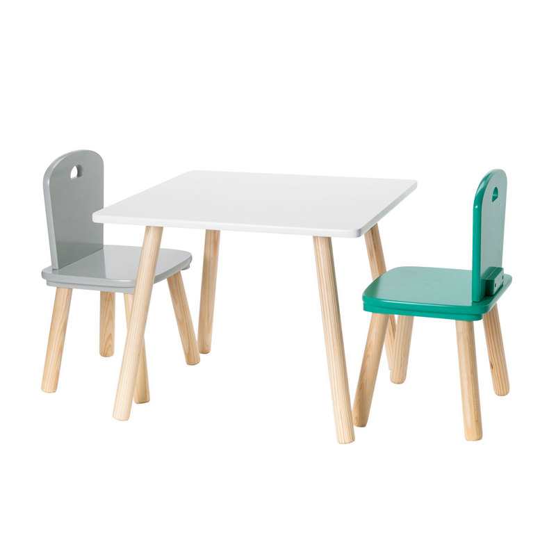 Chaise maternelle naturelle grise Oxybul