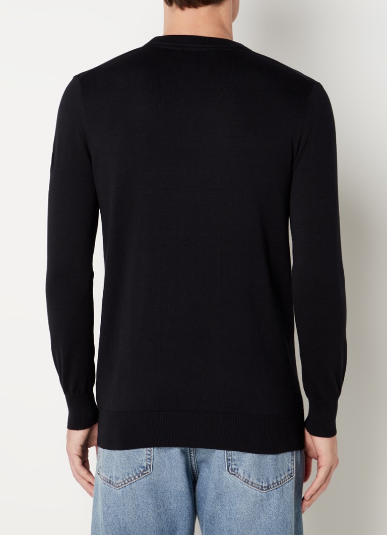 Airforce Fine-knit round-neck pullover