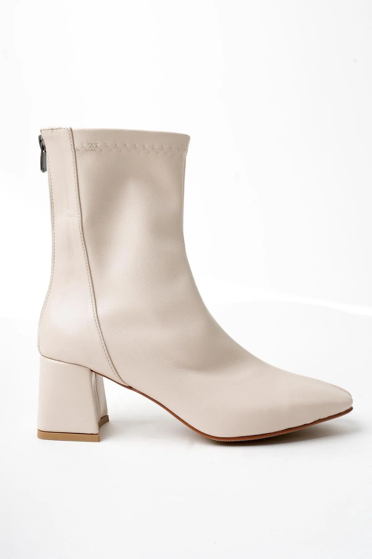 MUGGO  Sasha Guaranteed Blunt Toe Back Zipper Damen-Stiefel mit Absatz