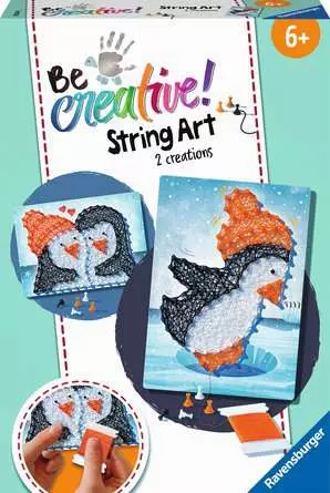 String Art Pinguine - Bastelset für Kinder ab 6 Jahren