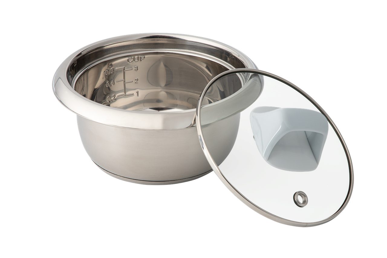 KeMar Kitchenware Reiskocher KRC-100, 300 W, Reiskocher mit Edelstahltopf
