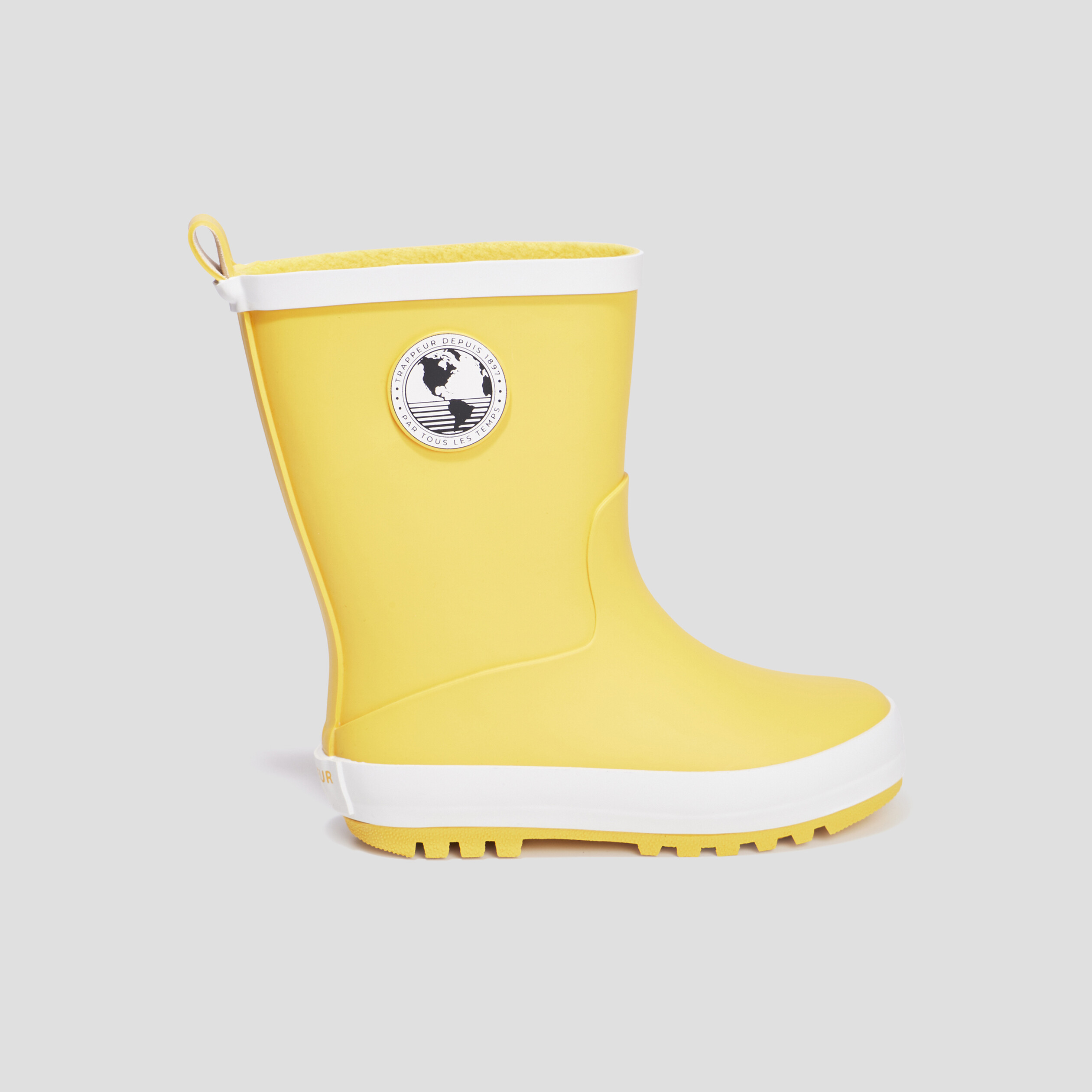 Bottes de pluie Trappeur jaune garçon | La Halle