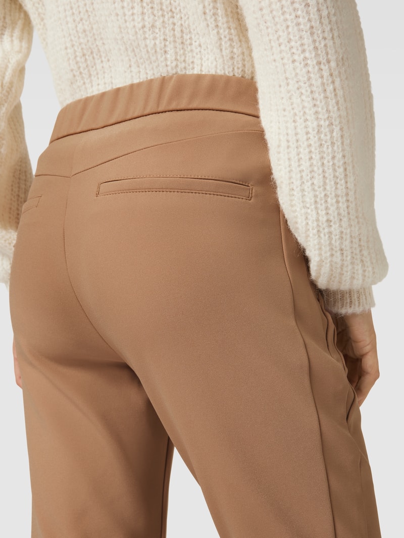 Verkürzte Jogpants mit elastischem Bund Modell 'ZENE' in sand