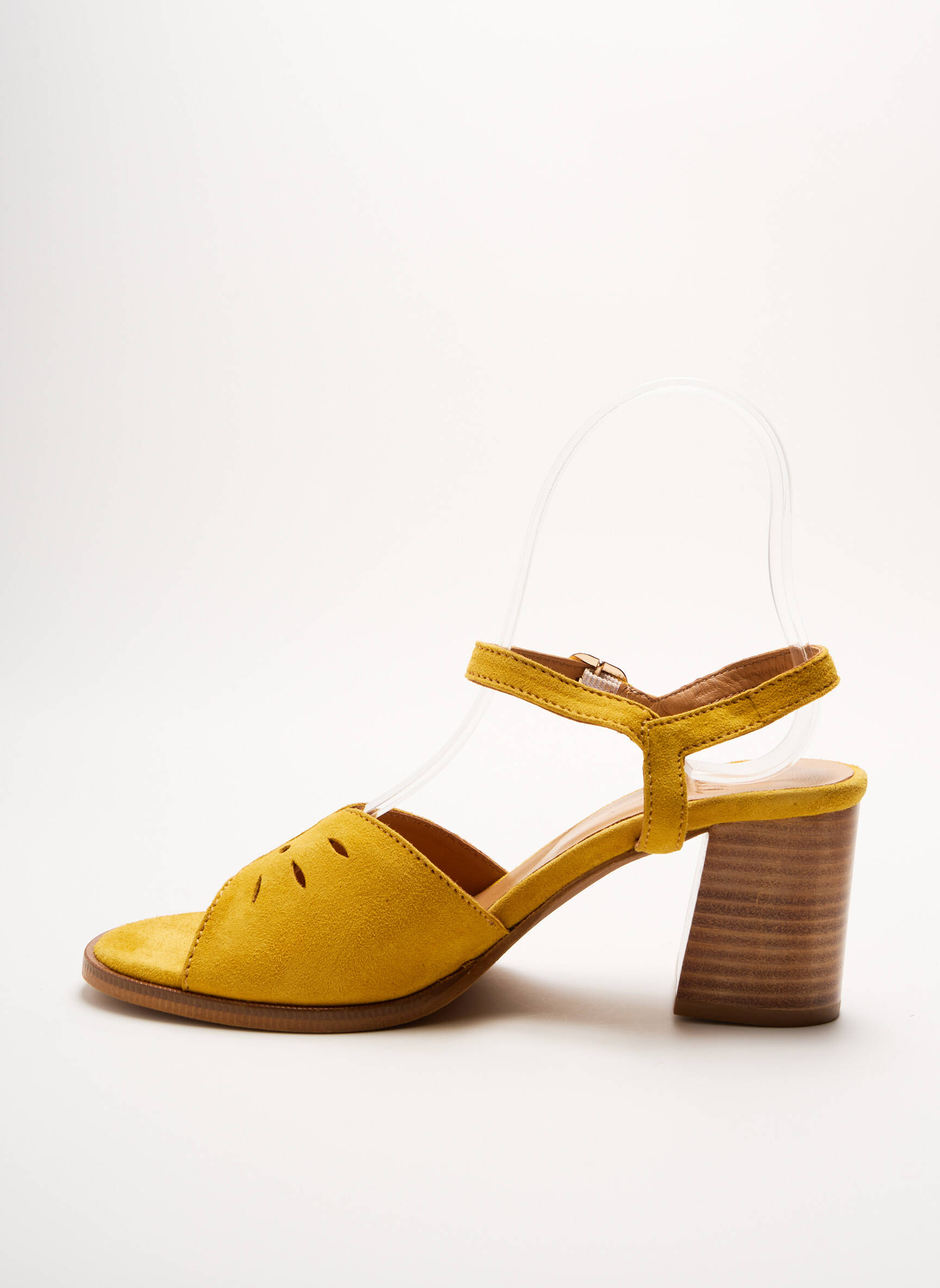 Aliwell Sandales Nu Pieds Femme couleur jaune