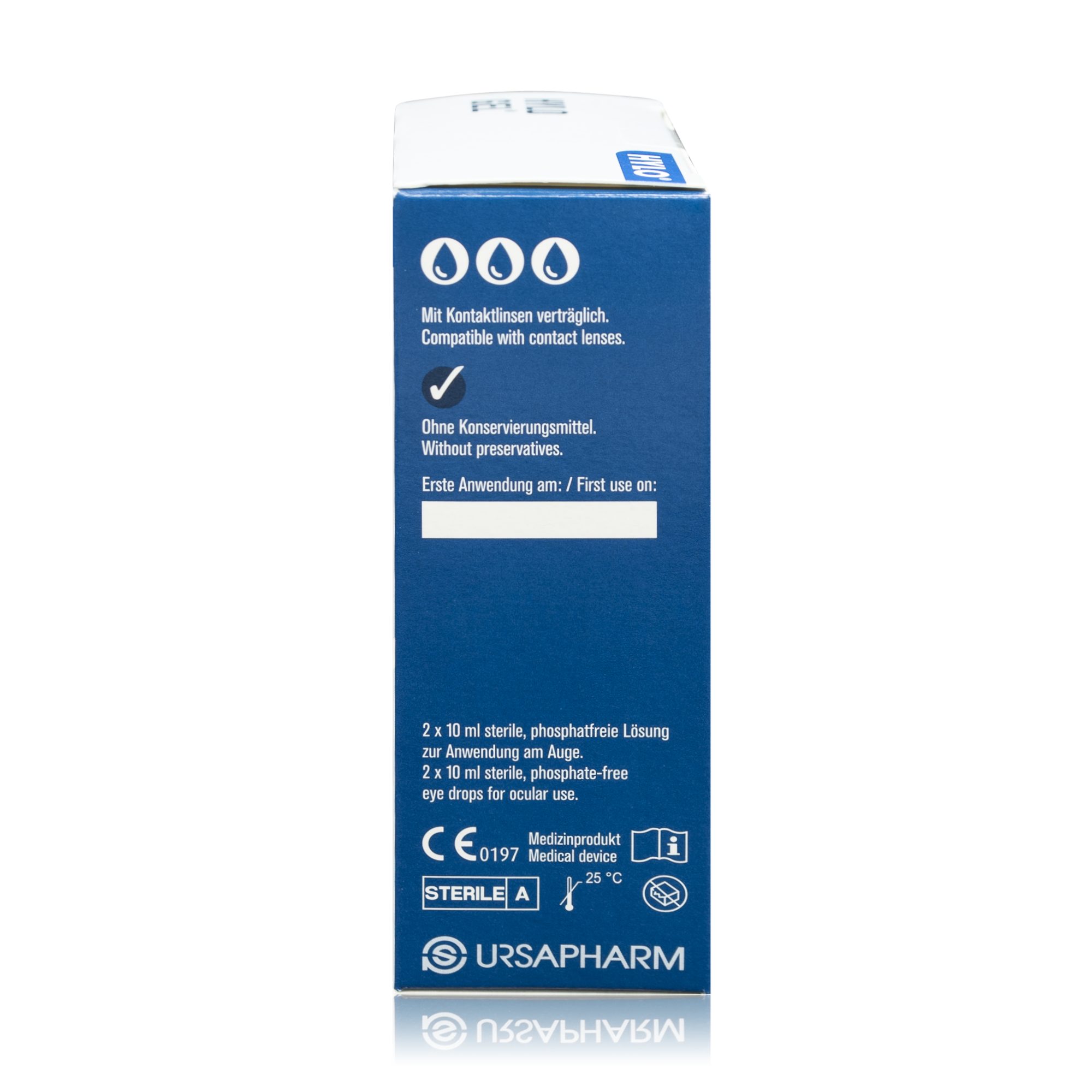URSAPHARM Arzneimittel GmbH Augenfluid Hylo Gel Augentropfen bei stärkerem Trockenheitsgefühl, Mit Kontaktlinsen verträglich. Ohne Konservierungsmittel.