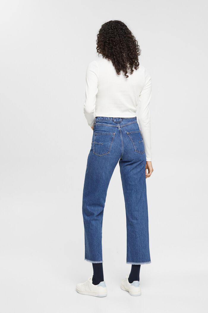 Jeans mit gerader Passform und hohem Bund