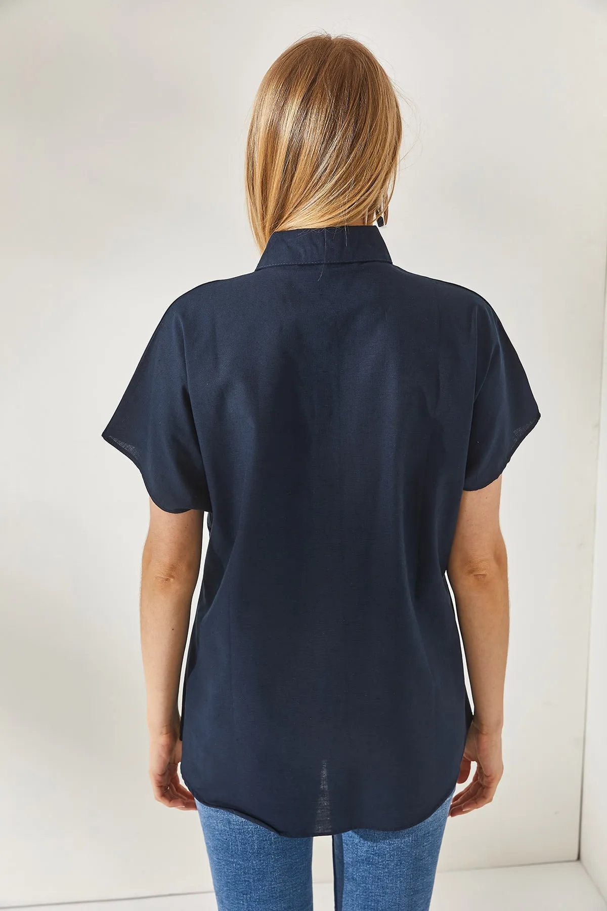 Olalook  Hemd - Dunkelblau - Oversized