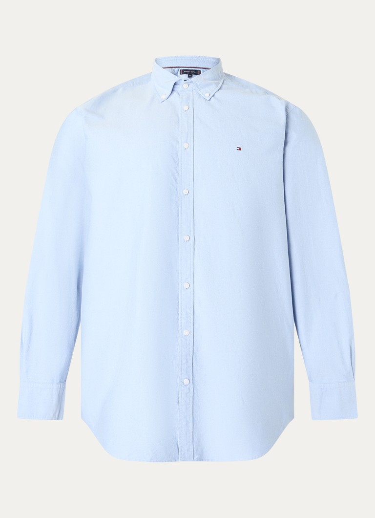 Tommy Hilfiger Solid regular fit shirt with logo embroidery