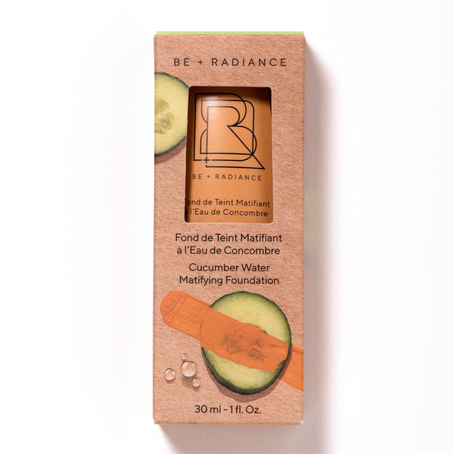 BE + Radiance matirajoči puder s kumarično vodo št. 08