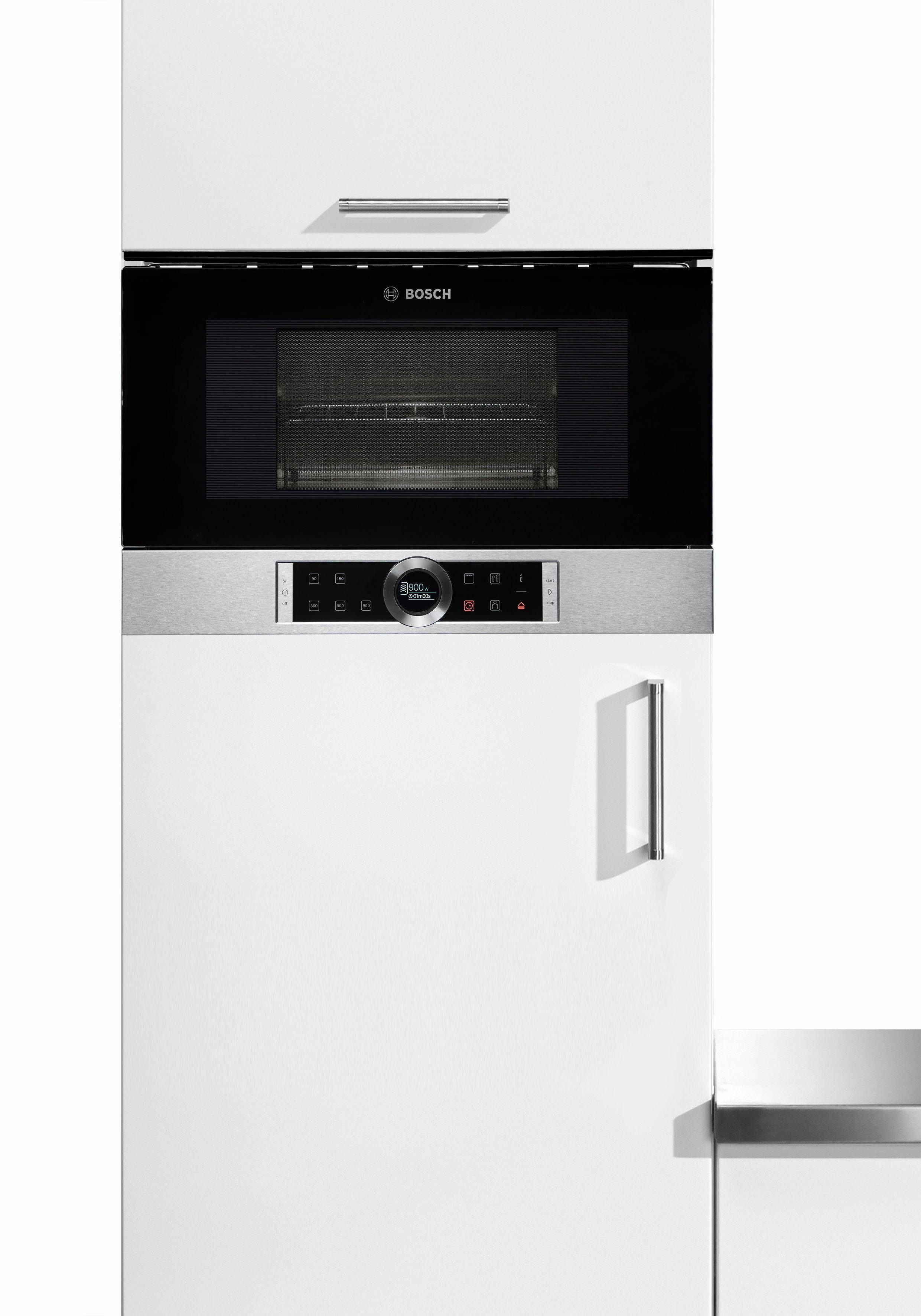 BOSCH Einbau-Mikrowelle BER634GS1, Grill, Mikrowelle, 21 l