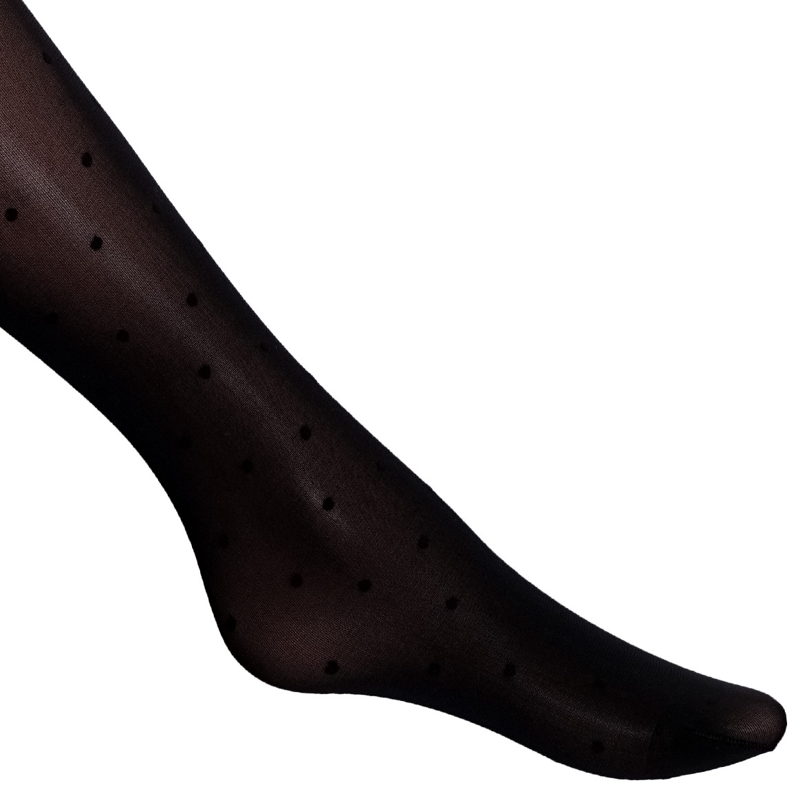 Damen Curvy-Strumpfhose mit Polka Dots