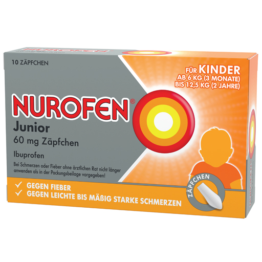 NUROFEN Junior 60 mg Zäpfchen  10 St  Suppositorien