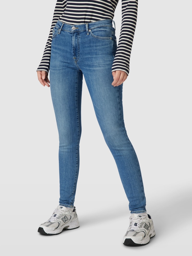 Jeans im 5-Pocket-Design Modell 'Kick' in blau