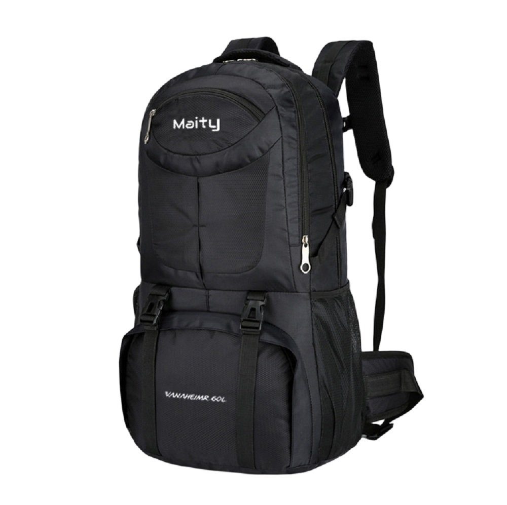 RAIKOU Rucksack 60L Wasserdichter Wanderrucksack Kletterrucksack Reiserucksack (Kletterfischer, Faltbare), ultraleichter, packbarer