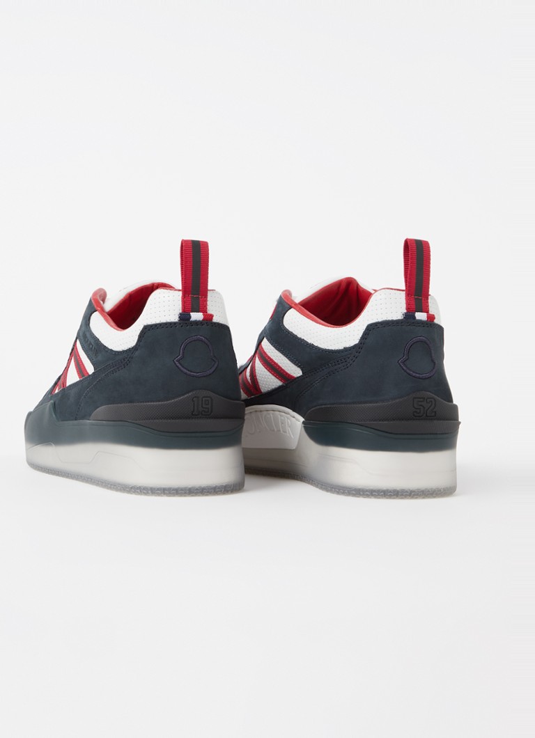 Sneakers basse Moncler Pivot in pelle con dettagli in nabuk