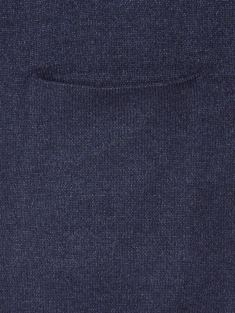 Cardigan mit gerippten Ärmelabschlüssen in dunkelblau