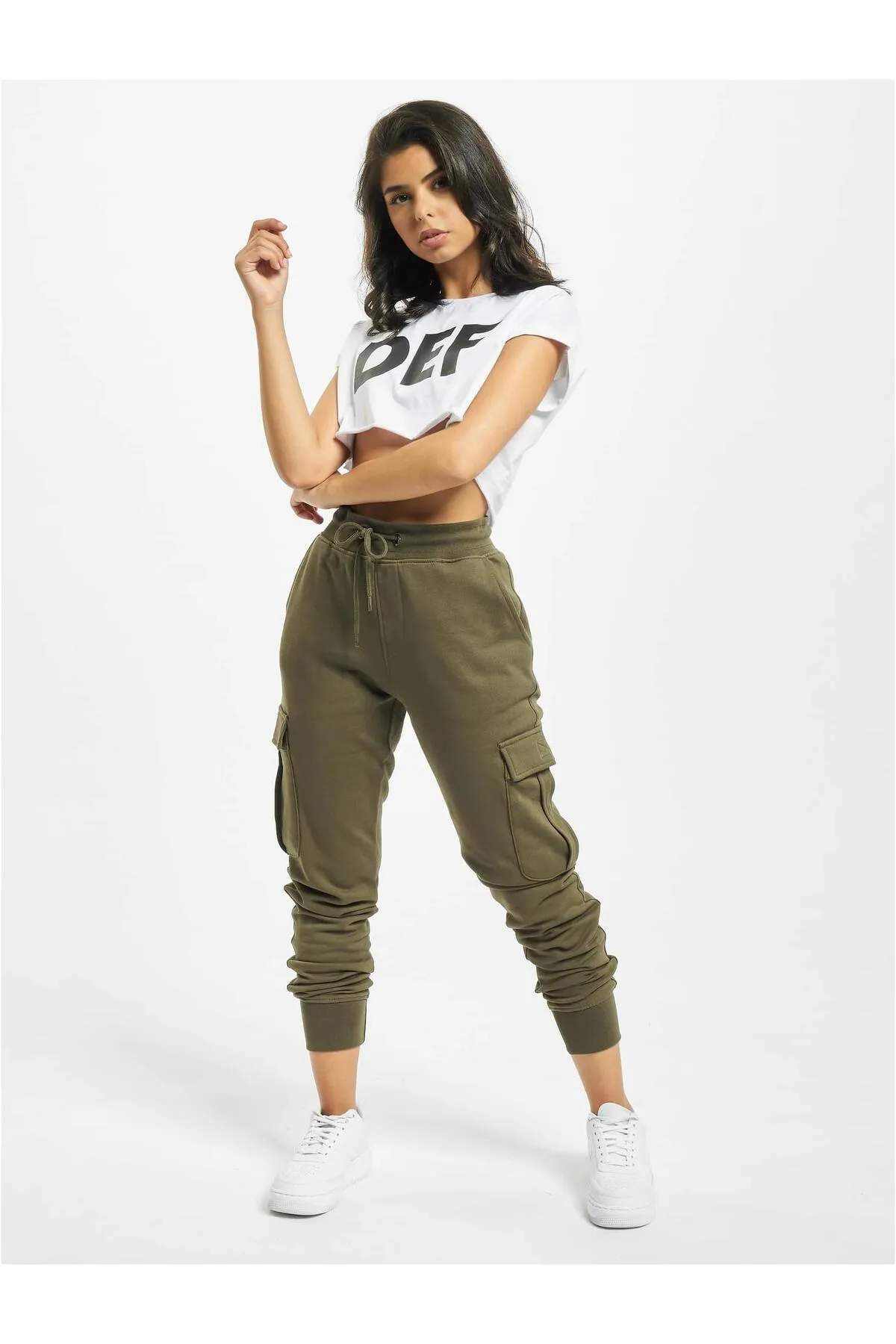 DEF  Jogginghose - Khaki - Straight