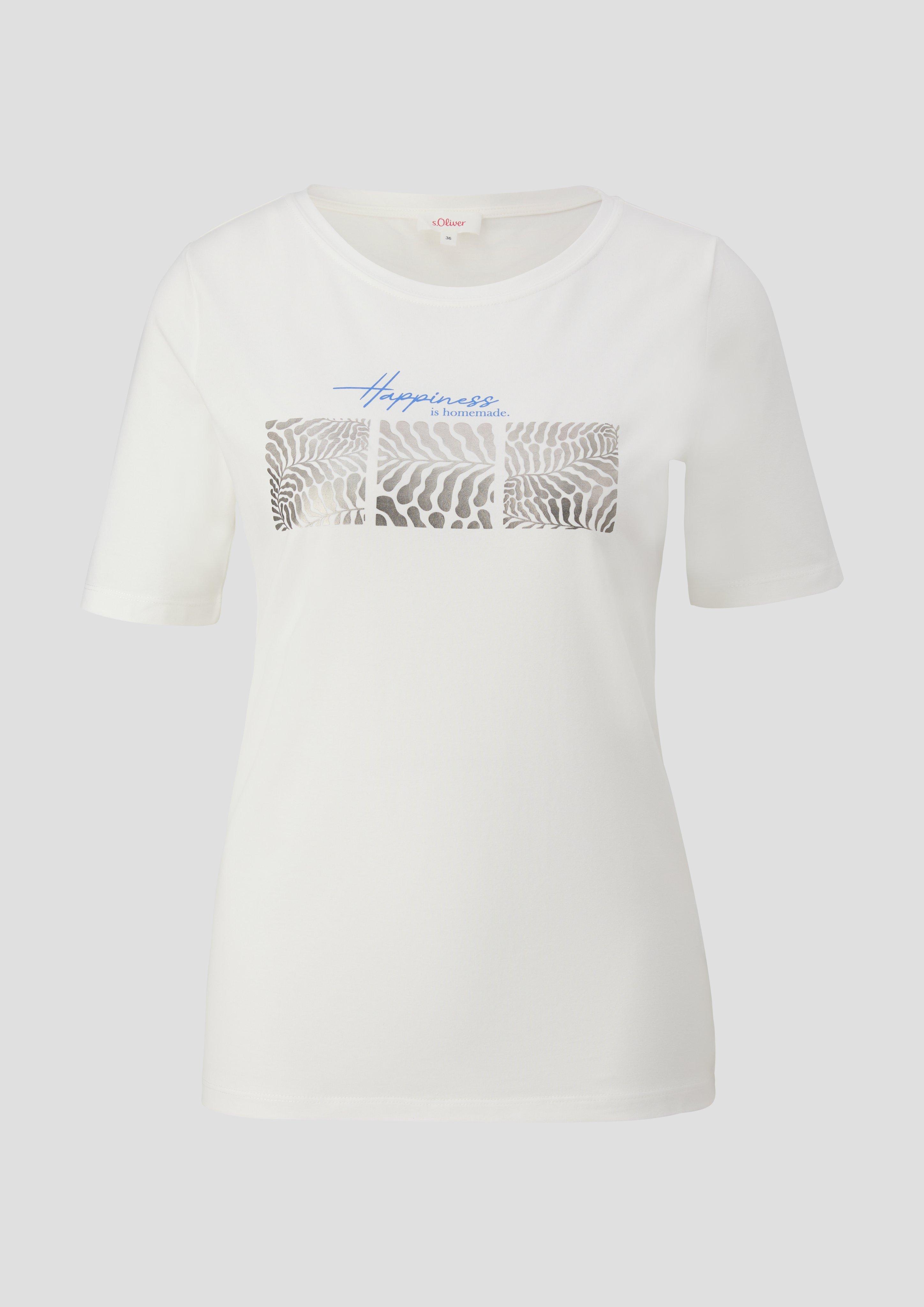 T-Shirt mit Frontprint  2144441-02D3