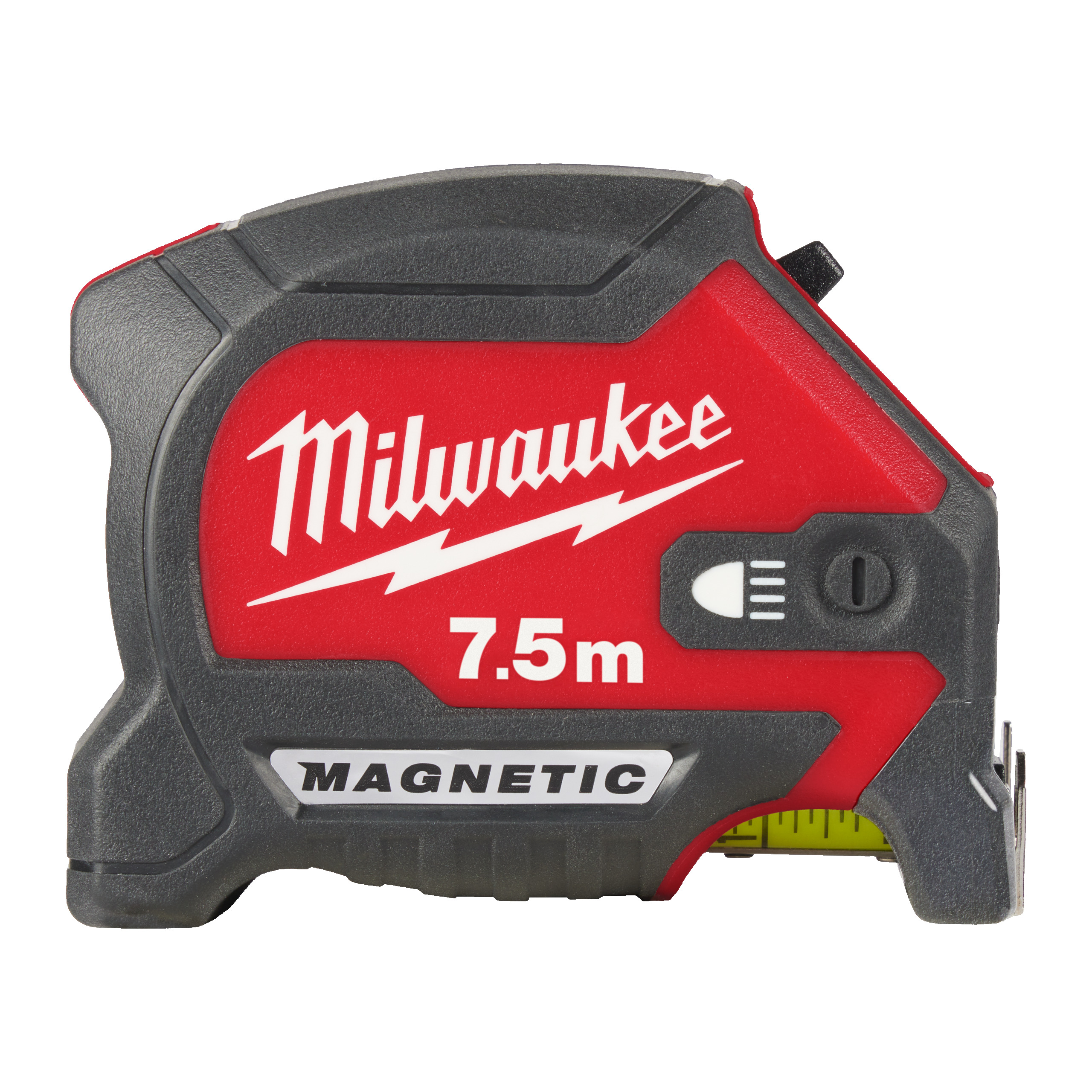 Ruletă magnetică Milwaukee Accessories 4932492469 cu lumină LED 7,5 m x 30 mm