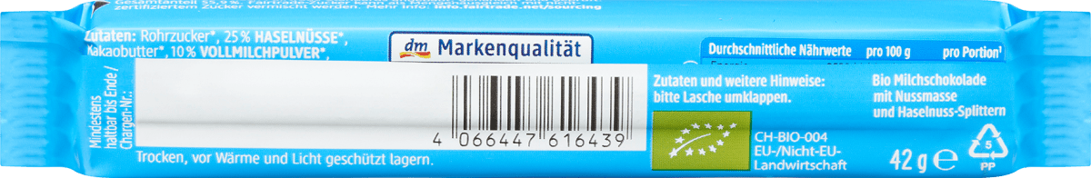 Choc `n`Nuts Vollmilch-Mandel-Nuss, 42 g