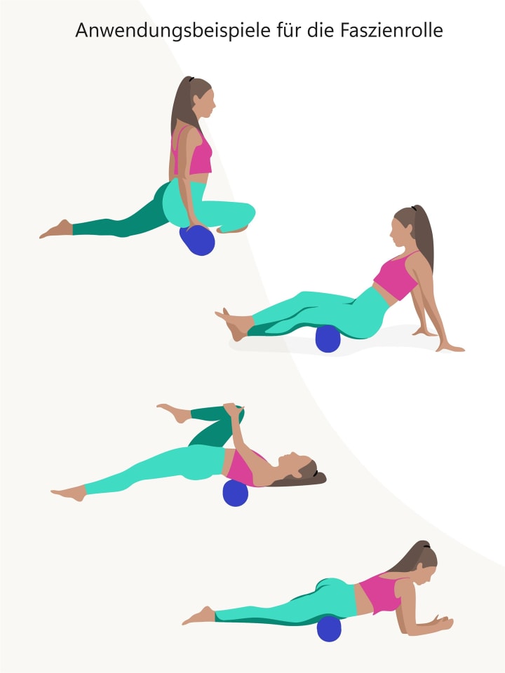 Normani Outdoor Sports 2 x Faszienrolle - Sportrolle Massageroller in Blau günstig kaufen onesize