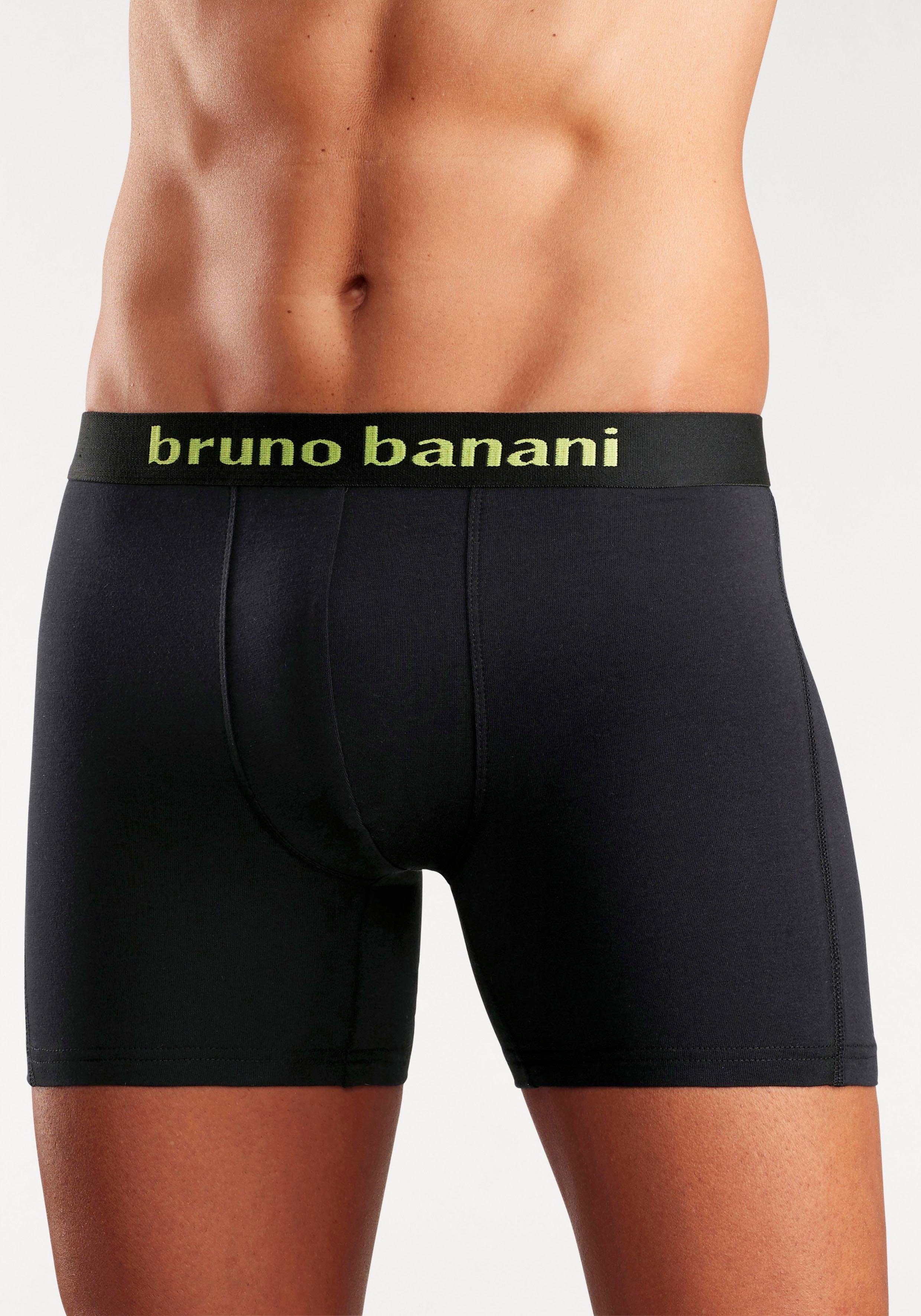 Bruno Banani Langer Boxer (Packung, 4-St) mit auffälligem Logobund