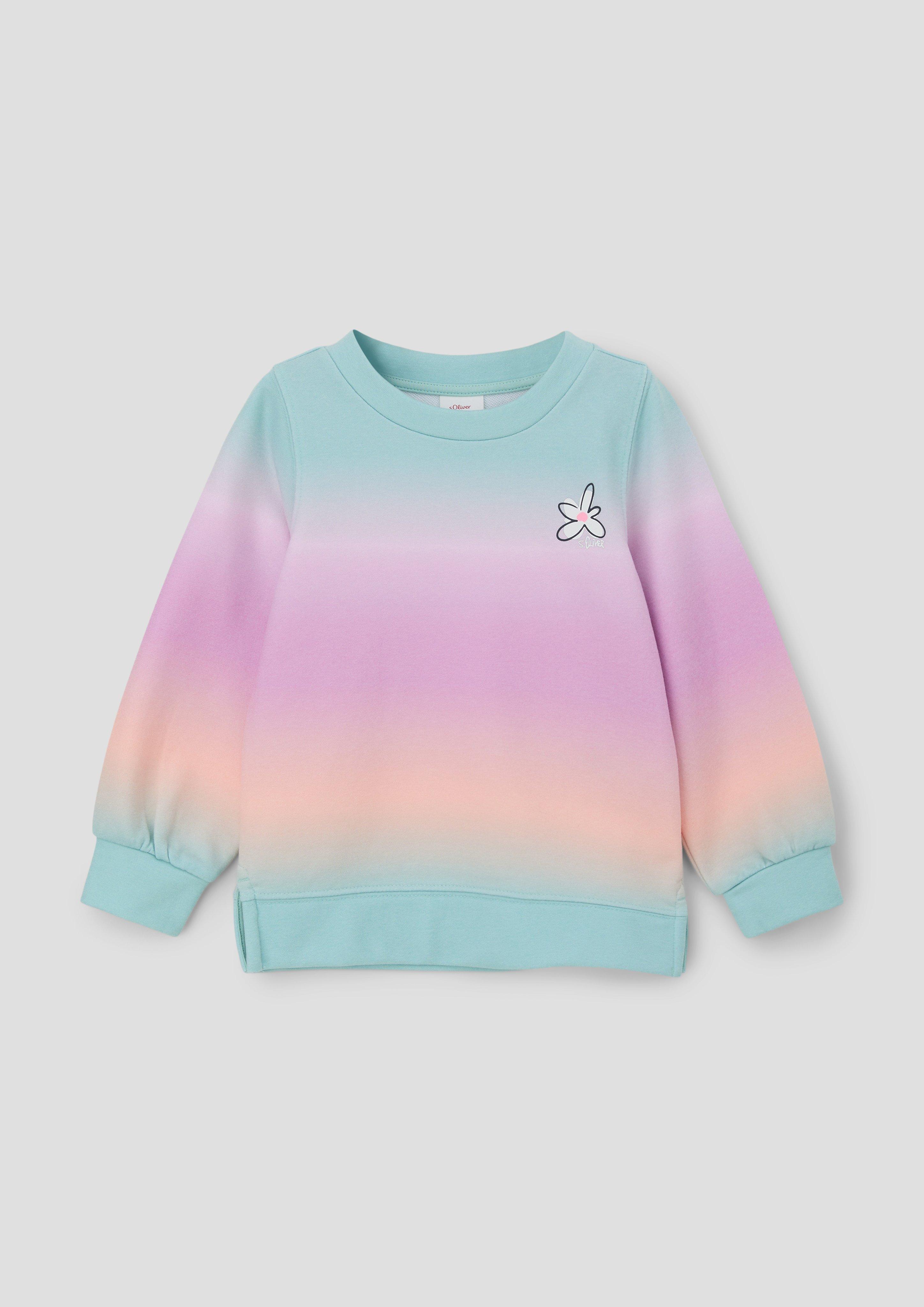 Sweatshirt im Farbverlauf mit Frontprint  2145699-44D4