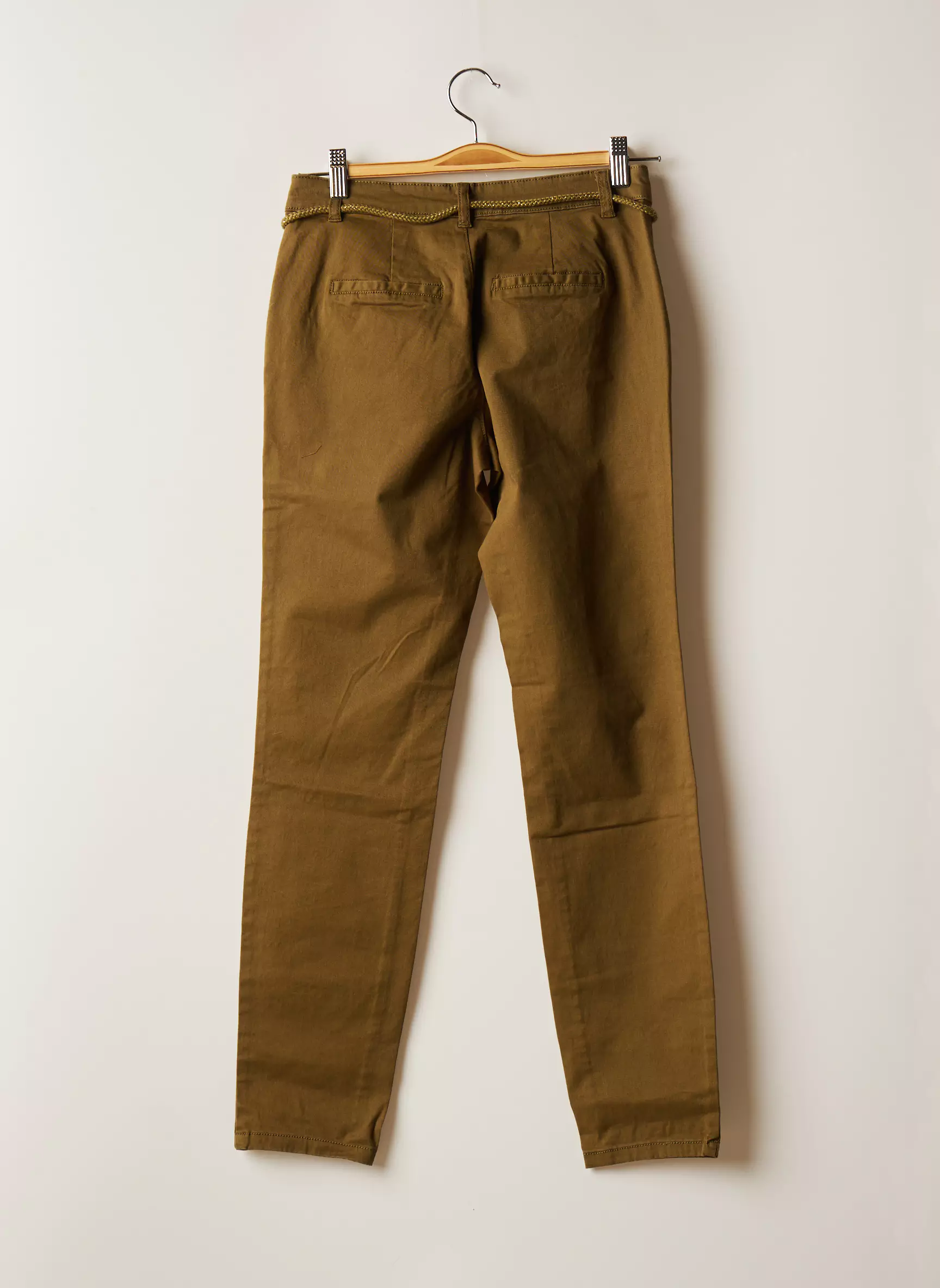 Only Pantalons Chino Femme couleur vert