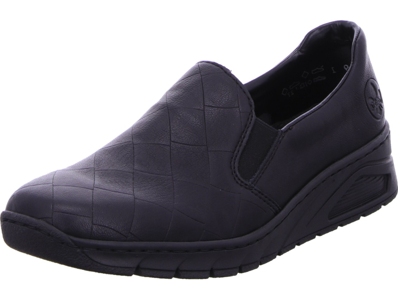 RIEKER Sportliche Slipper schwarz