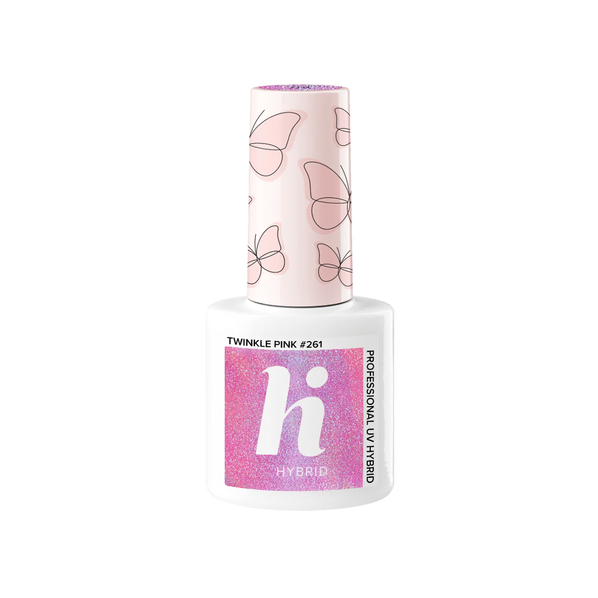 Esmalte em gel UV com borboletas, semipermanente - Esmalte com efeito gel
