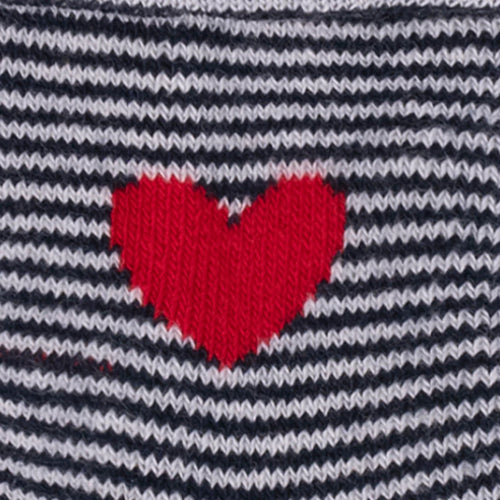 Little Heart Socks - White Baby Sock Pack
