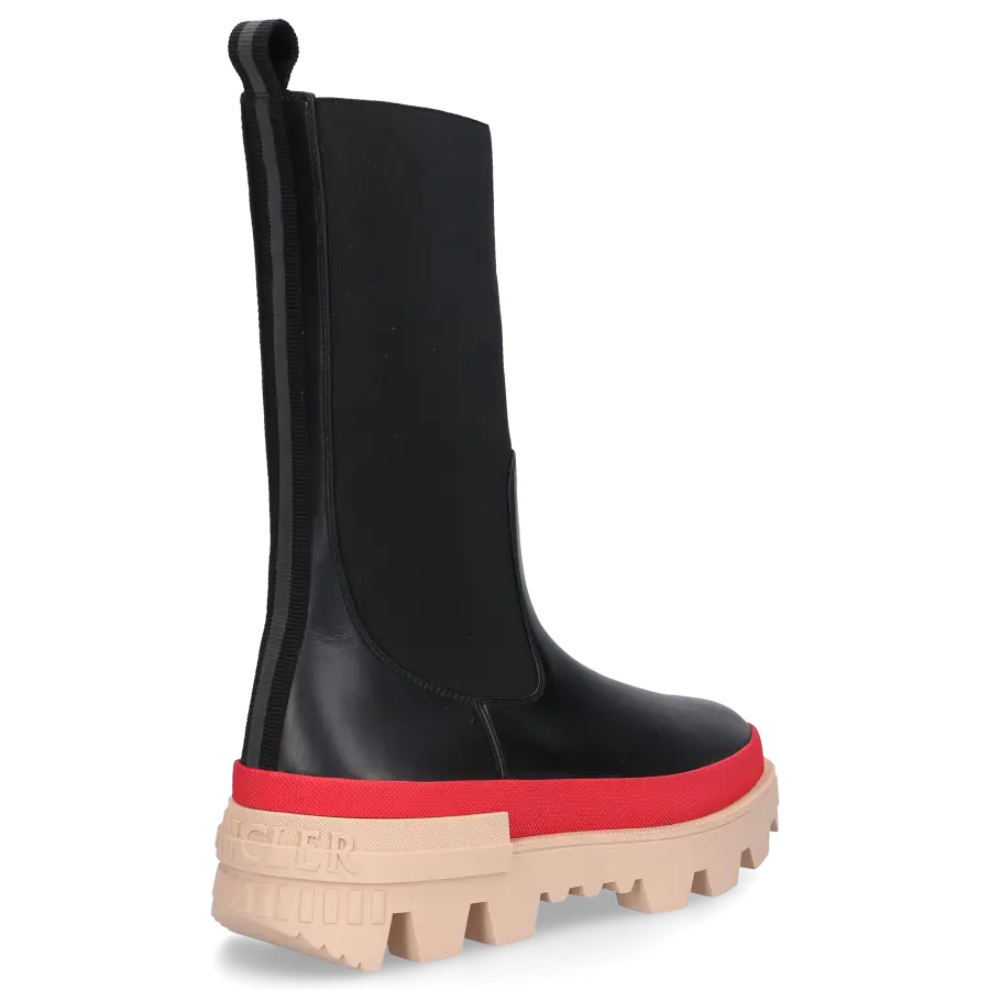 Moncler - Chelsea Boots CHELSEA HIGH Kalbsleder - schwarz