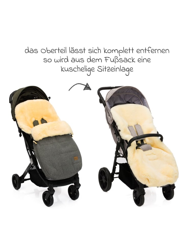 fillikid Lammwoll-Fußsack Bernina Wool für Buggy, in grau günstig kaufen onesize