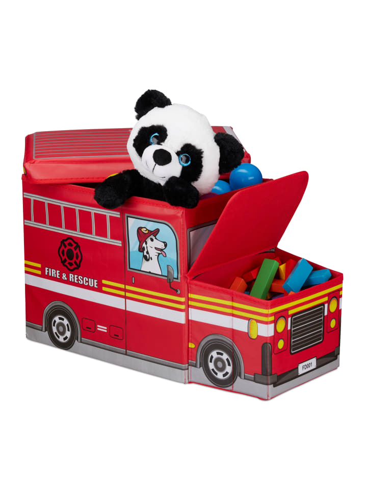 relaxdays Sitzbox Fire Truck günstig kaufen onesize