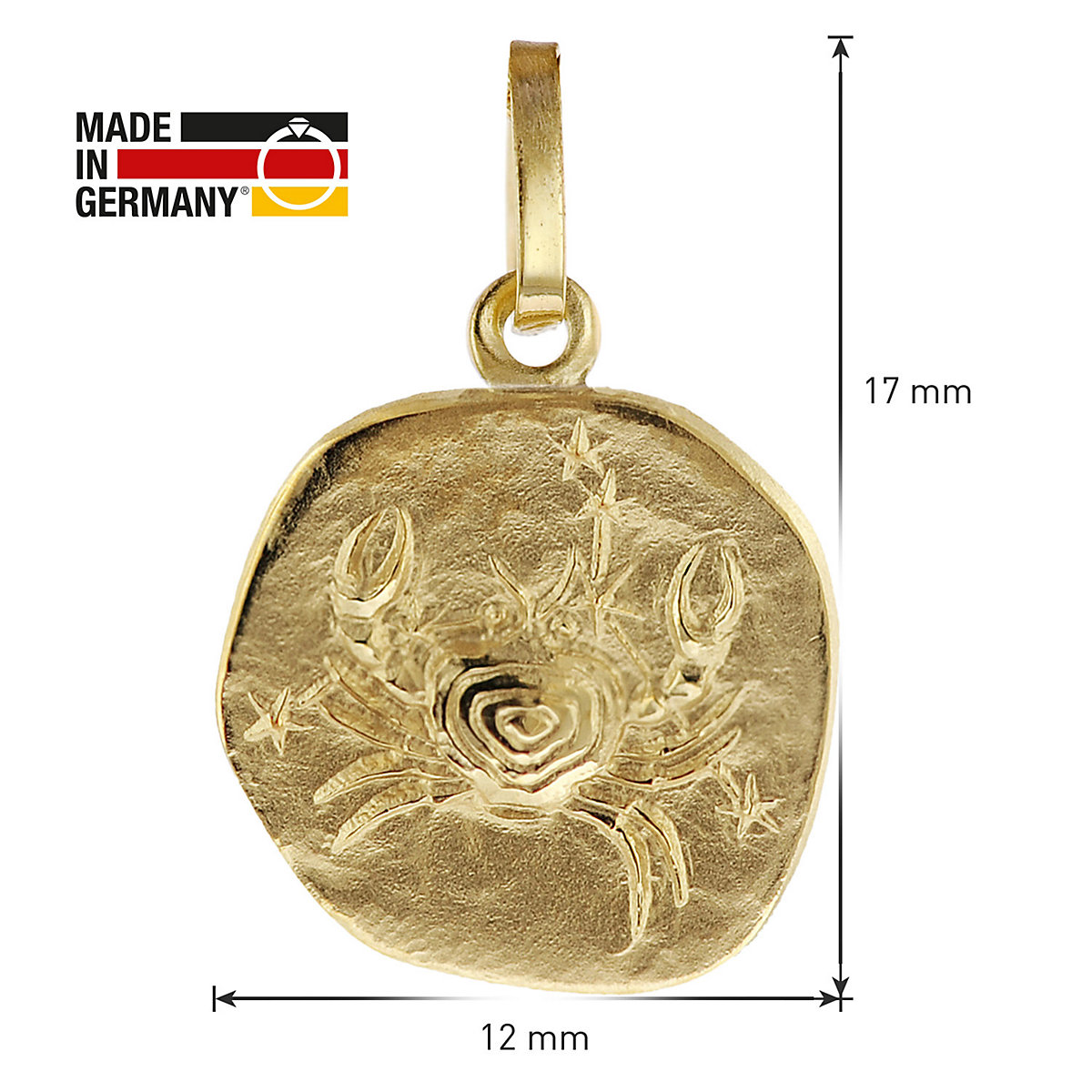 Kinder-Halskette mit Sternzeichen Krebs 333/8K Gold Halsketten