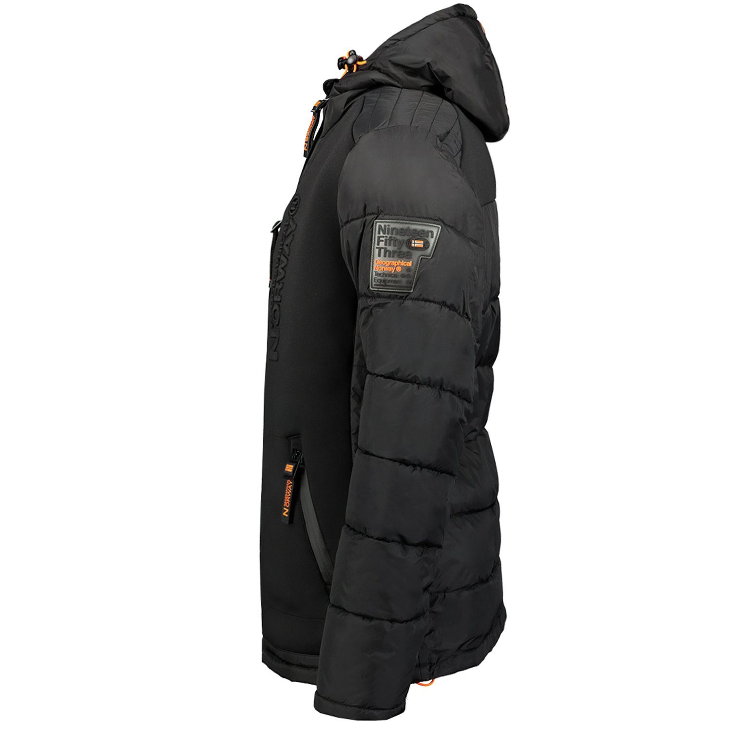 Geographical Norway Winterjacke Herren Winter Jacke Steppjacke Outdoor Jacke Brbeachwood (Winterjacke, 1-St., Steppjacke) Mit Kapuze, S Bis 7XL