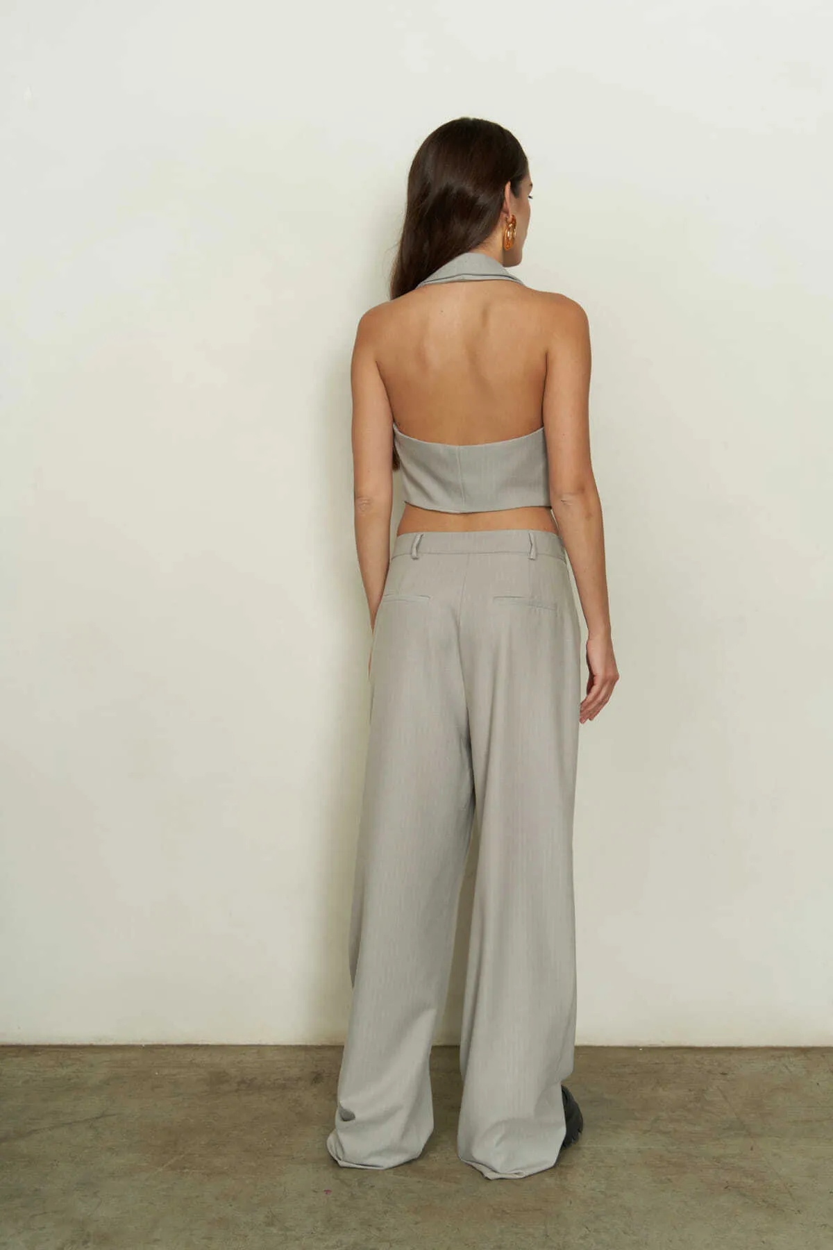MAİ COLLECTİON  Rosali Graues Dreifach-Blazer-Jacken-Set