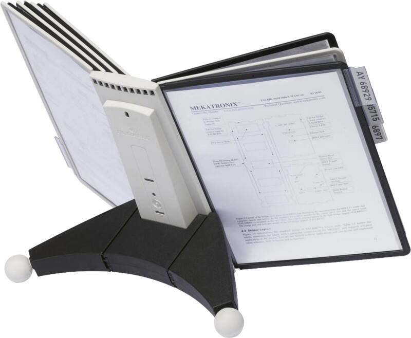 DURABLE Sherpa Sichttafelsystem 10 Flächen DIN A4 Kunststoff Schwarz, Grau