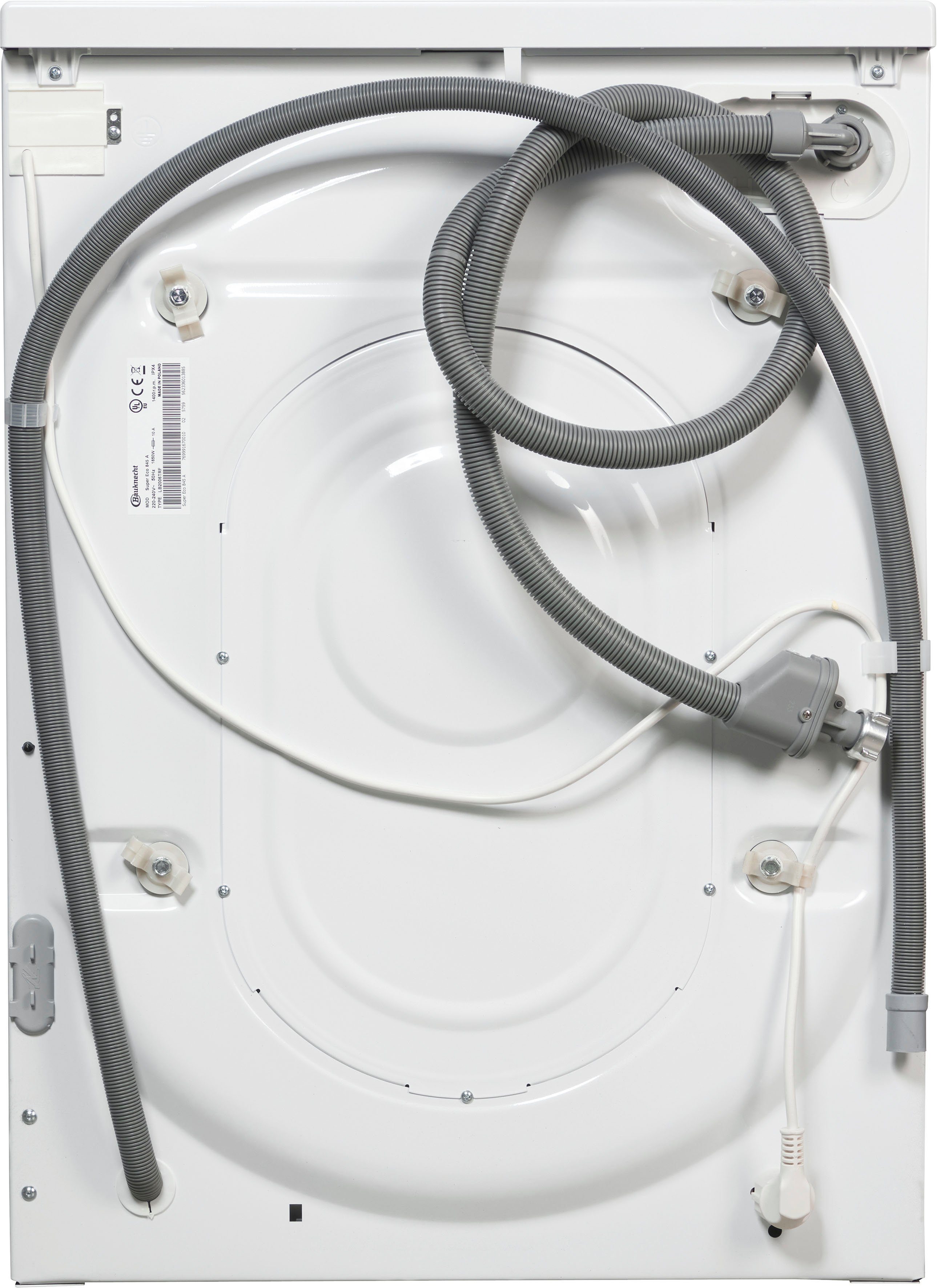 BAUKNECHT Waschmaschine Super Eco 845 A, 8 kg, 1400 U/min, 4 Jahre Herstellergarantie