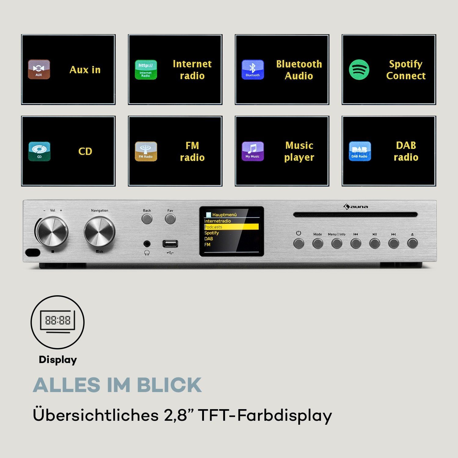 Auna Silver Star Audioverstärker