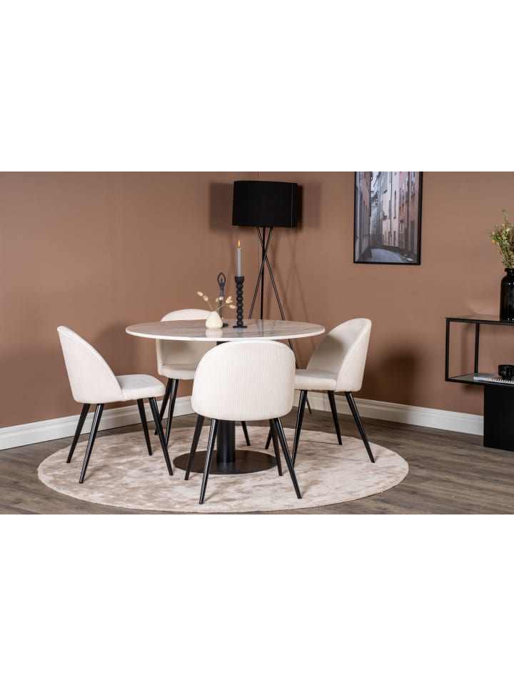 ebuy24 Essgruppe Estelle 78 (5-teilig) Beige 106 x 106 cm günstig kaufen onesize