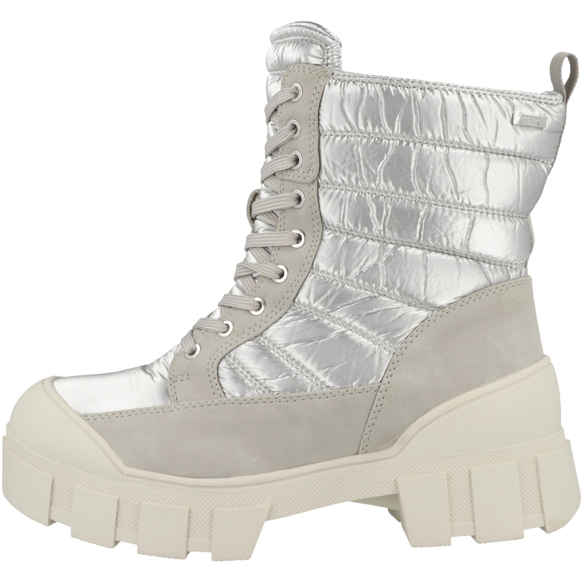 CAPRICE 9-26220-29 Schnürboots silber