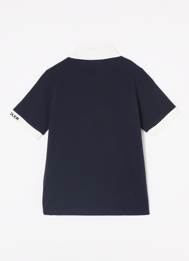Tricou polo Moncler din bumbac piqué cu logo