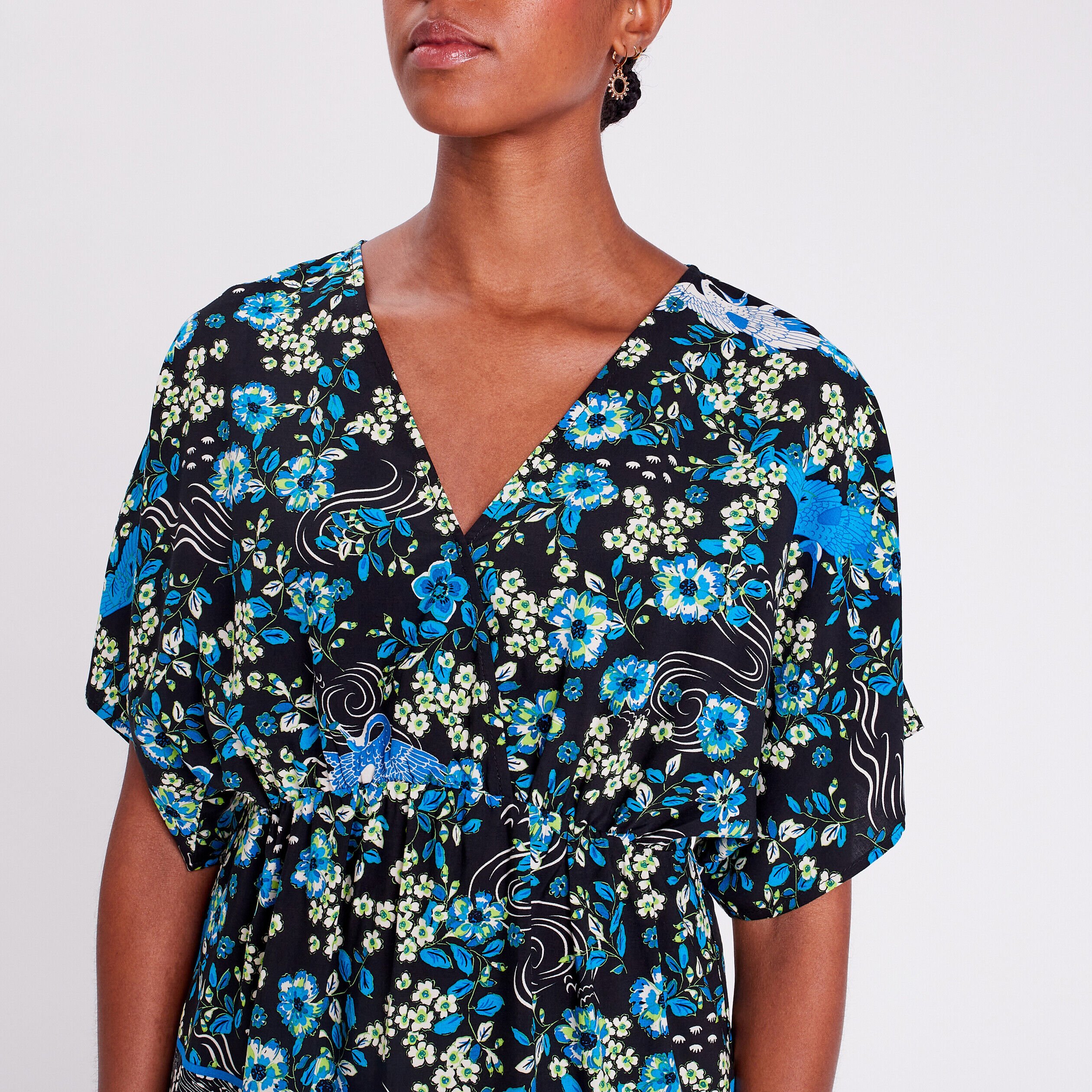 Blouse manches courtes noir femme | Cache Cache